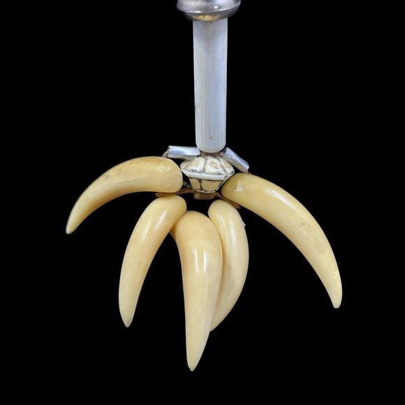 Handmade Tribal Claw Necklace Primitive Western Rustic Bone Cowboycore - Picture 2 of 9